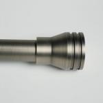 Single Bracket Matte Black Chrome Plated Curtain Pole Ends for sale