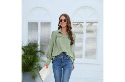 China Chiffon White Ruffle Shirt Autumn Spring Hooded Collar Women Trucksuit supplier