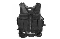 China Black Nylon Armor Tactical Gear Vests Bulletproof with Breathable supplier