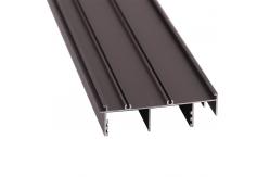 China Brown Powder Coating 6063 T5 Aluminum Window Frame Extrusions supplier