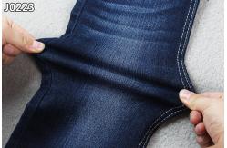 China Dark Blue Sluby Cotton Polyester Spandex Denim Fabric With Stretch Recovery supplier