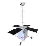 Solar CCTV Surveillance Towers With Electric Mast for Mining Sites Monitoring for sale