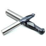 HRC 45 55 60 65 Carbide Round Nose End Mill High Hardeness Wear Resistance for sale