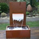 Create Unique Outdoor Oasis Corten Steel Water Feature Customizable
