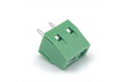 China HQ127V-5.0/5.08mm Pcb Screw Terminal Block 2 Poles Square Electric supplier