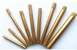 China Synthetic Diamond CNC Router Tool Vacuum Brazed Bond For Stone Marble Drilling supplier