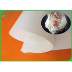 Oil Resistant 30gsm 35gsm 40gsm One Side Coated Glossy White Food Grade Hamburger Paper Roll For Burger Packets for sale