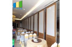 China Folding Wooden Operable Partition Wall Sound Proof Partition Door For Restaurant supplier