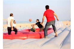 China Custom Made Inflatable Sports Games Funny Bossaball Court supplier