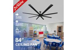 China OEM Remote Control Workout Room Ceiling Fans With Light Gymnasium supplier