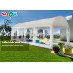 Party Pool Air Tent Custom Airtight PVC Inflatable Swimming Pool Cover Tent for sale