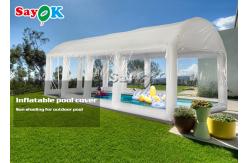 China Party Pool Air Tent Custom Airtight PVC Inflatable Swimming Pool Cover Tent supplier