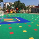 Polyurethane Suspended Interlocking Gym Tiles Shock Absorption for sale