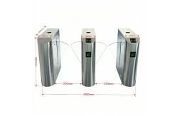 China Anti Pinch Turnstile Flap Barrier Gate Stainless Steel SUS304 Train Station Turnstiles supplier