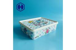 China FDA IML Plastic Containers With Lid Food Storage Cracker Biscuit Packaging supplier