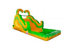 China Aldult  Outdoor Rental Inflatable Large Water Slides With Bouncy supplier