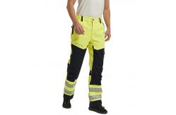 China HIVIS Yellow Rich Cotton Arc Flash Protective Flame Retardant Work Pants supplier