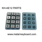 Industrial 12 Keys Customizable Keypad Parts Silicon Membrane With Metal Buttons for sale