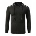 Fitness Men Gym Zipper Hoodies Pullover Breathable 100% Cotton Material For Adults for sale