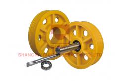China Mc Nylon Passenger Lift Elevator Diverter Pulley Elevator Parts supplier