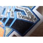 Hotfix Custom Embroidered Patches Rhinestone Motif Iron On Transfer For Hoodies for sale