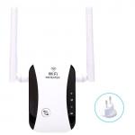 300M Small Steamed Repeater Signal Amplifier Wifi Repeater Router Dual Antenna