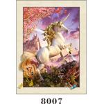 5D Effect Animals Lenticular Printing , Horse Animal 3D Picture With Frame 30X40CM for sale