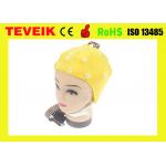 High Precision EEG Electrode Cap With Different Sensor 20 ~ 128 Channels for sale