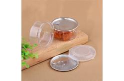 China 100ml Leaves Easy Open Cans , Childproof Lid Food Jars With Embossing Logo supplier