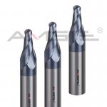 High Speed Carbide End Mill HRC45 Carbide Tapered Ball End Mill For CNC Metal Milling for sale