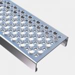 Pre Galvanized 5mm Steel Safety Grating For Stair Tread for sale