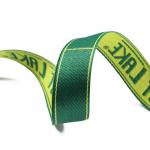 Green Polyester Webbing Tape PP Ribbon On Nylon Webbing For Bags