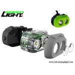 15000lux Brightness LED Miners Cap Lamp TPV Material 10.4Ah Panasonic Battery Pack