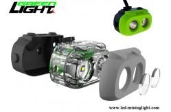 China 15000lux Brightness LED Miners Cap Lamp TPV Material 10.4Ah Panasonic Battery Pack supplier