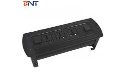 China Manual Rotatable Conference Room Table Power Outlets , Desktop Hidden Power Socket supplier