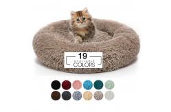 China 40CM-120CM Soft Plush Round Calming Dog Bed supplier