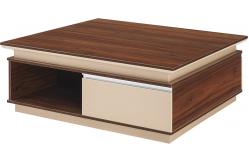 China 1.2 M Square Concrete Coffee Table Wooden Customized Size supplier