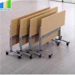Ebunge Office Meeting Training Folding School Table Folding Desk With Wheels for sale