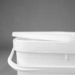 3 Liter Clear Plastic Pails With Lids Square OEM ODM Service