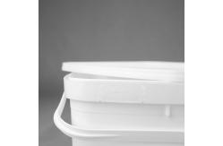 China 3 Liter Clear Plastic Pails With Lids Square OEM ODM Service supplier