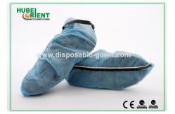 China Blue ESD Disposable use Shoe Protectors With Plastic Conductive Ribbon supplier