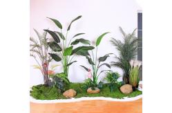 China Anti UV Plastic Artificial Landscape Trees With Traveller'S And Areca Palm supplier