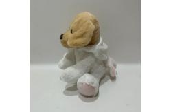 China 28CM Plush Toy Puppy Stuffed Animal in White Bunny Costume for Easter supplier