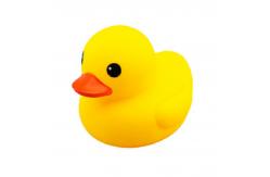 China Safe Non Toxic Baby Bath Toy Silicone Duck Rubber Yellow Duck supplier