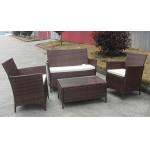 Commercial Discount Rattan Furniture Set , 4PCS KD Rattan Garden Sofa Sets for sale
