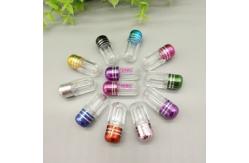 China ISO9001 Mini Pill Bottles 3ml Plastic Bottle With Metal Cap supplier