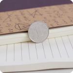 16K Cute Spiral Bound Notebook Kraft Paper Brown Cover Lined Inner Printing
