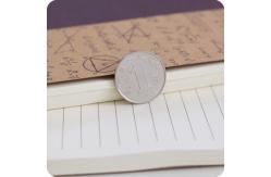 China 16K Cute Spiral Bound Notebook Kraft Paper Brown Cover Lined Inner Printing supplier