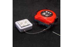 China Square Shaped Anti Theft Retractable Tethers With Loop Cable End supplier
