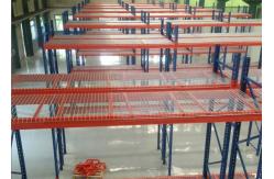 China Strong Structural Box Beam Heavy Duty Pallet Racking With Wire Mesh Decking supplier